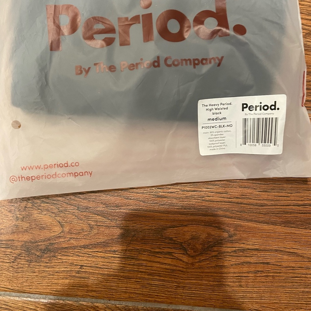 The heavy period high waisted black period company nwt